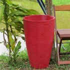 Vaso Planta 65x40 Oval Moderno Polietileno - Vermelho Pau Bra