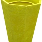 Vaso Planta 65x50 Oitavado Rústico Polietileno - Amarelo Gira