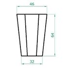 Vaso Planta 65x50 Oitavado Rústico Polietileno - Azul Escuro