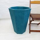 Vaso Planta 65x50 Oitavado Rústico Polietileno - Azul Turques
