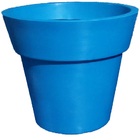 Vaso Planta 70x80 Ibiza Polietileno - Azul Arara 009