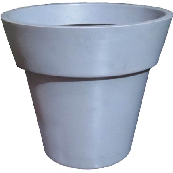 Vaso Planta 70x80 Ibiza Polietileno - Cinza Cimento 004