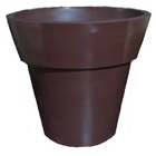 Vaso Planta 70x80 Ibiza Polietileno - Marrom Madeira 015