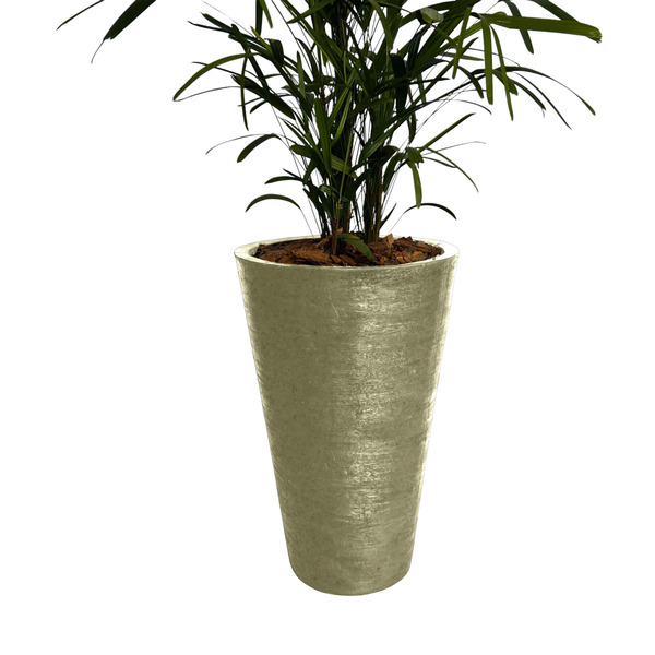 Vaso Planta 75x50 Redondo Cônico Polietileno - Areia 001