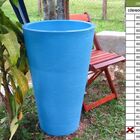 Vaso Planta 75x50 Redondo Cônico Polietileno - Azul Bebe 019