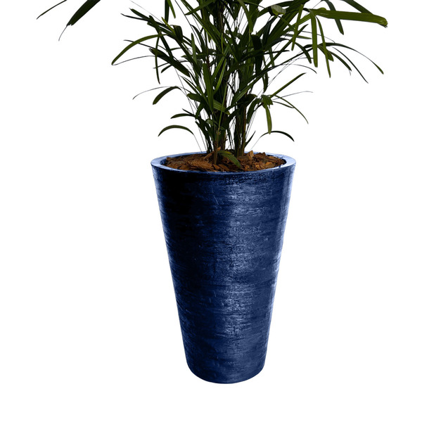 Vaso Planta 75x50 Redondo Cônico Polietileno - Azul Escuro 013