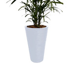 Vaso Planta 75x50 Redondo Cônico Polietileno - Branco 006