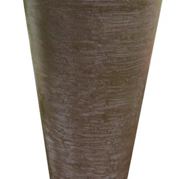 Vaso Planta 75x50 Redondo Cônico Polietileno - Marrom Cafe 003