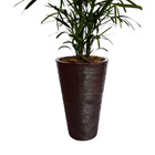 Vaso Planta 75x50 Redondo Cônico Polietileno - Marrom Cafe 003