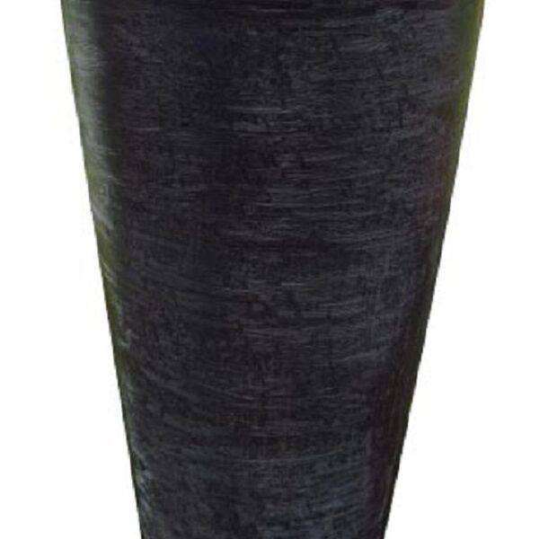Vaso Planta 75x50 Redondo Cônico Polietileno - Preto 002