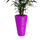 Vaso Planta 75x50 Redondo Cônico Polietileno - Rosa 022