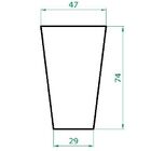 Vaso Planta 75x50 Redondo Cônico Polietileno - Verde Bandeira