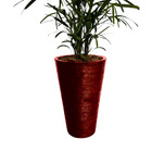 Vaso Planta 75x50 Redondo Cônico Polietileno - Vinho Bordo 021