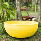Vaso Planta 80x30 Bacia Polietileno - Amarelo Girassol 007