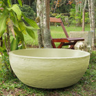 Vaso Planta 80x30 Bacia Polietileno - Bege Castanha 012