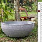 Vaso Planta 80x30 Bacia Polietileno - Cinza Cimento 004