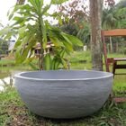 Vaso Planta 80x30 Bacia Polietileno - Cinza Cimento 004