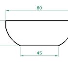 Vaso Planta 80x30 Bacia Polietileno - Ferrugem 017