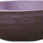 Vaso Planta 80x30 Bacia Polietileno - Marrom Cafe 003