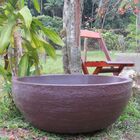 Vaso Planta 80x30 Bacia Polietileno - Marrom Cafe 003