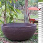 Vaso Planta 80x30 Bacia Polietileno - Marrom Cafe 003