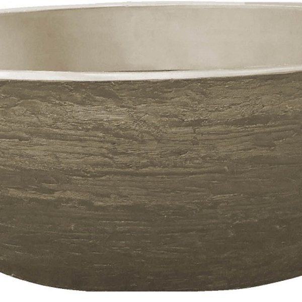 Vaso Planta 80x30 Bacia Polietileno - Marrom Chocolate 020