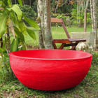 Vaso Planta 80x30 Bacia Polietileno - Vermelho Pau Brasil 005