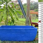 Vaso Planta 80x30 Jardineira Floreira Polietileno - Azul Arar