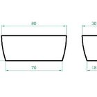 Vaso Planta 80x30 Jardineira Floreira Polietileno - Ferrugem