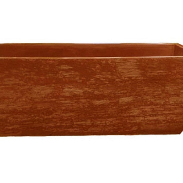 Vaso Planta 80x30 Jardineira Floreira Polietileno - Ferrugem