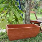 Vaso Planta 80x30 Jardineira Floreira Polietileno - Terracota