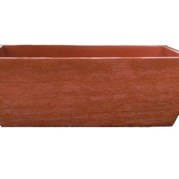 Vaso Planta 80x30 Jardineira Floreira Polietileno - Terracota