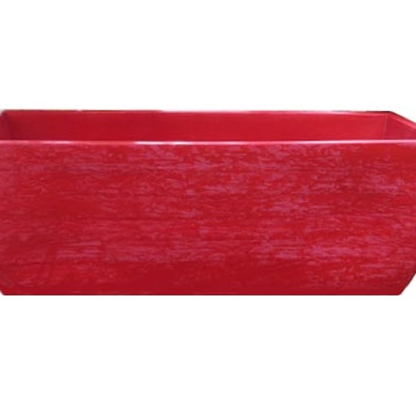 Vaso Planta 80x30 Jardineira Floreira Polietileno - Vermelho