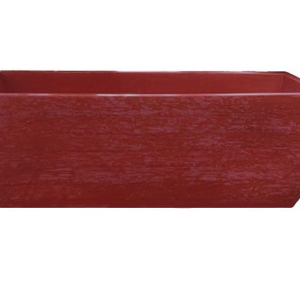 Vaso Planta 80x30 Jardineira Floreira Polietileno - Vinho Bor