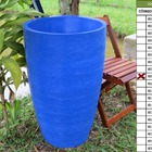 Vaso Planta 80x50 Oval Moderno Polietileno - Azul Arara 009