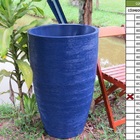 Vaso Planta 80x50 Oval Moderno Polietileno - Azul Escuro 013