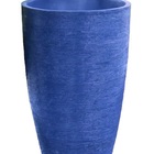 Vaso Planta 80x50 Oval Moderno Polietileno - Azul Escuro 013
