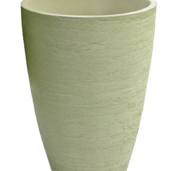 Vaso Planta 80x50 Oval Moderno Polietileno - Bege Castanha 012