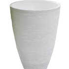 Vaso Planta 80x50 Oval Moderno Polietileno - Branco 006