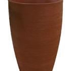 Vaso Planta 80x50 Oval Moderno Polietileno - Ferrugem 017