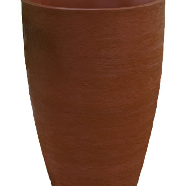 Vaso Planta 80x50 Oval Moderno Polietileno - Ferrugem 017