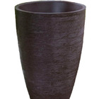 Vaso Planta 80x50 Oval Moderno Polietileno - Marrom Madeira 0