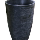 Vaso Planta 80x50 Oval Moderno Polietileno - Preto 002