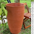 Vaso Planta 80x50 Oval Moderno Polietileno - Terracota 016