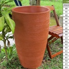 Vaso Planta 80x50 Oval Moderno Polietileno - Terracota 016