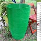 Vaso Planta 80x50 Oval Moderno Polietileno - Verde Bandeira 0