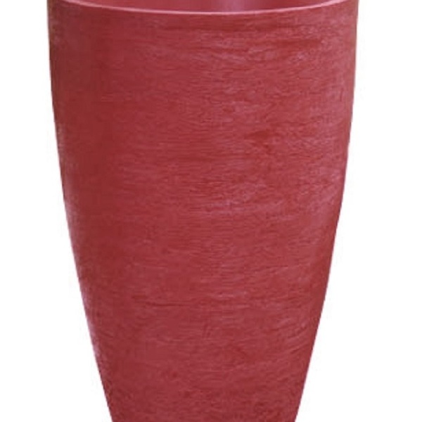 Vaso Planta 80x50 Oval Moderno Polietileno - Vinho Bordo 021
