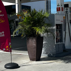 Vaso Planta 90x45 Moderno Trapézio Polietileno - Areia 001