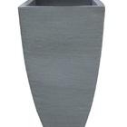 Vaso Planta 90x45 Moderno Trapézio Polietileno - Cinza Ciment