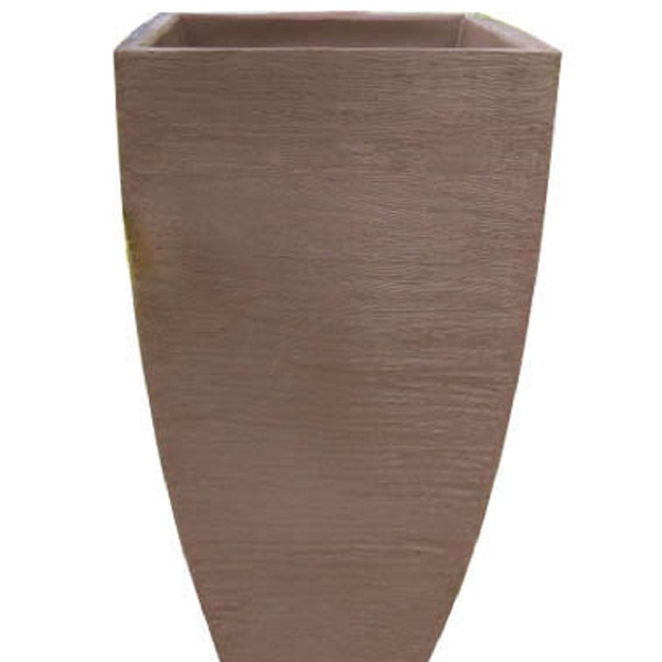 Vaso Planta 90x45 Moderno Trapézio Polietileno - Marrom Choco